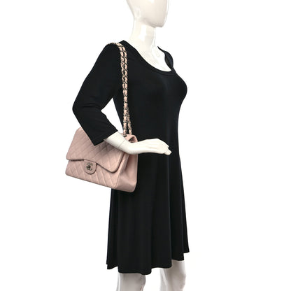 Chanel Caviar Quilted Jumbo Double Flap Light Pink 2 of 10