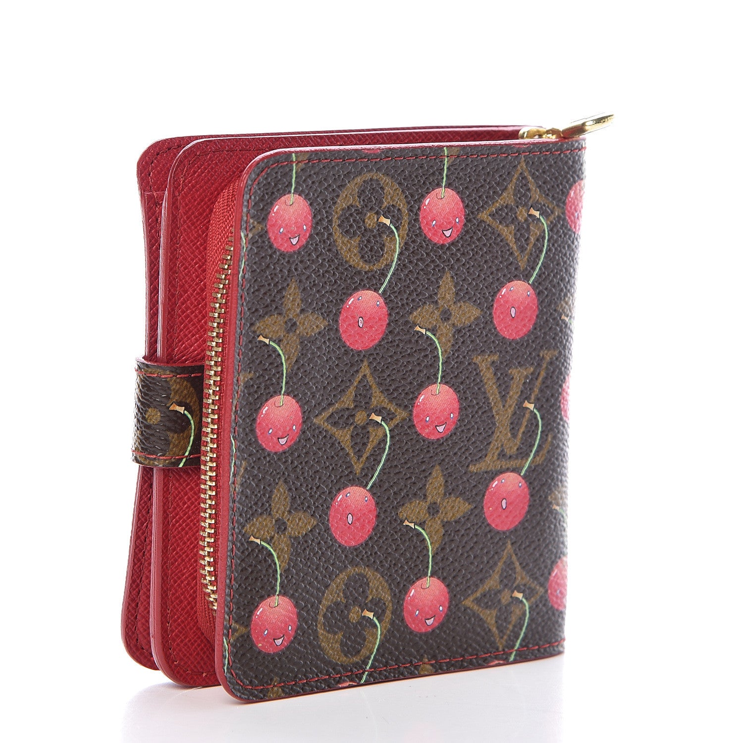 Louis Vuitton Monogram Cerises Compact Zippe Wallet 3 of 10