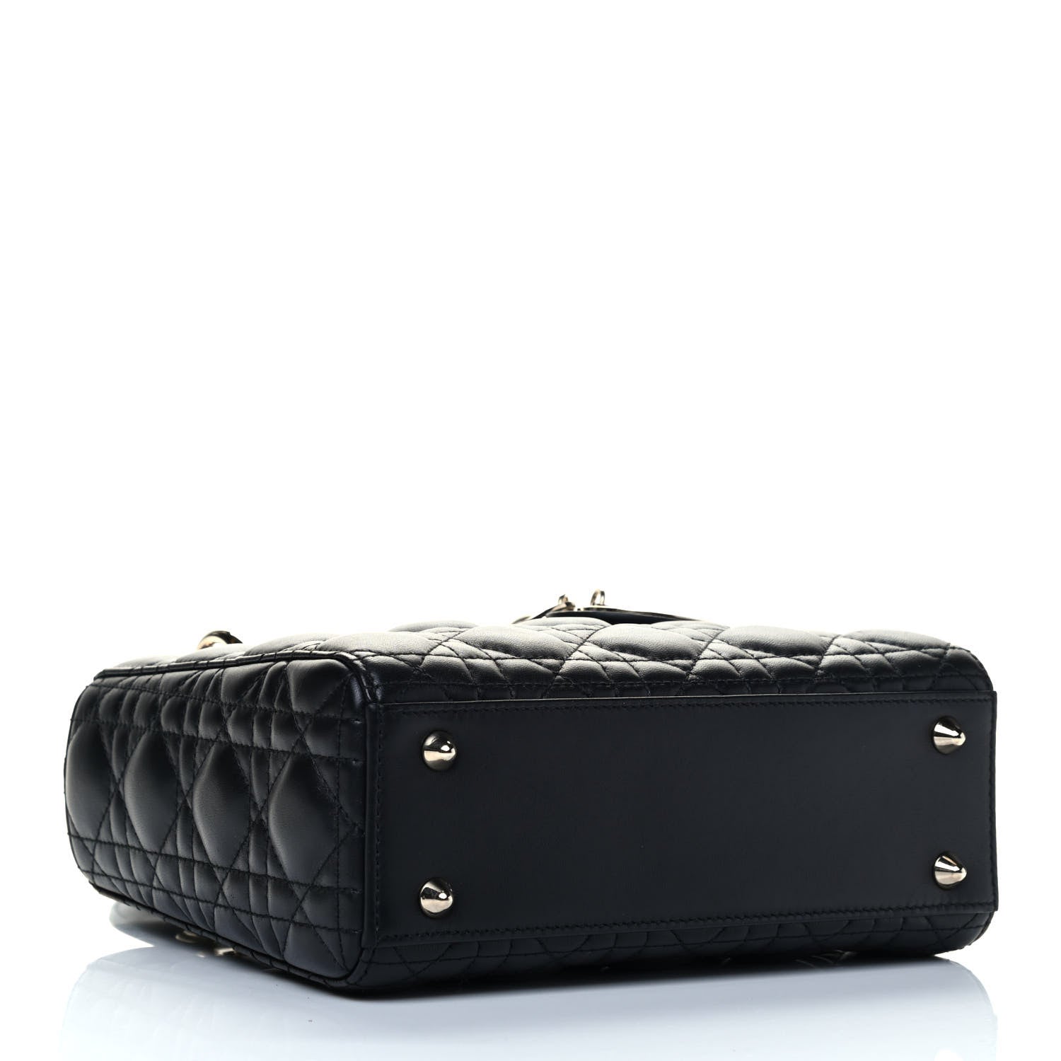 Christian Dior Lambskin Cannage Small Lady Dior Black 4 of 5