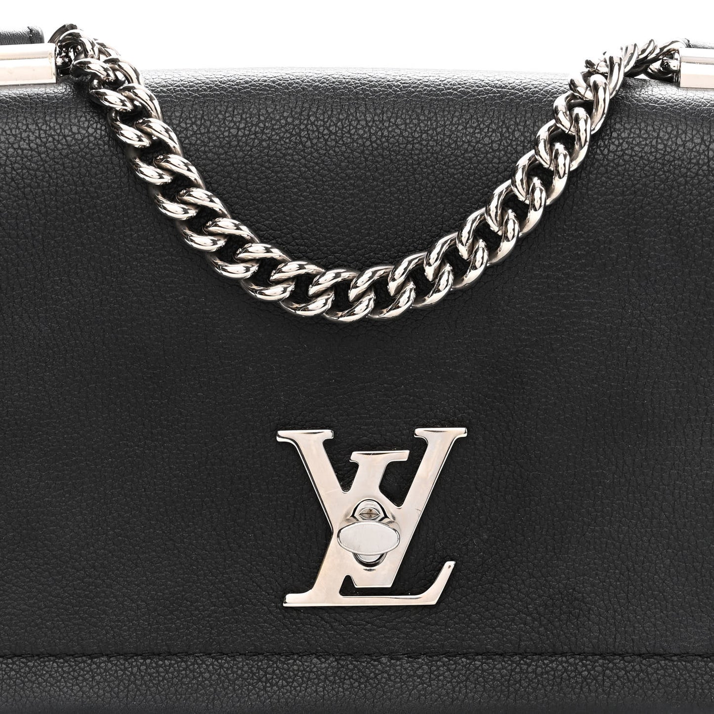 Calfskin Lockme II Chain Bag BB Black