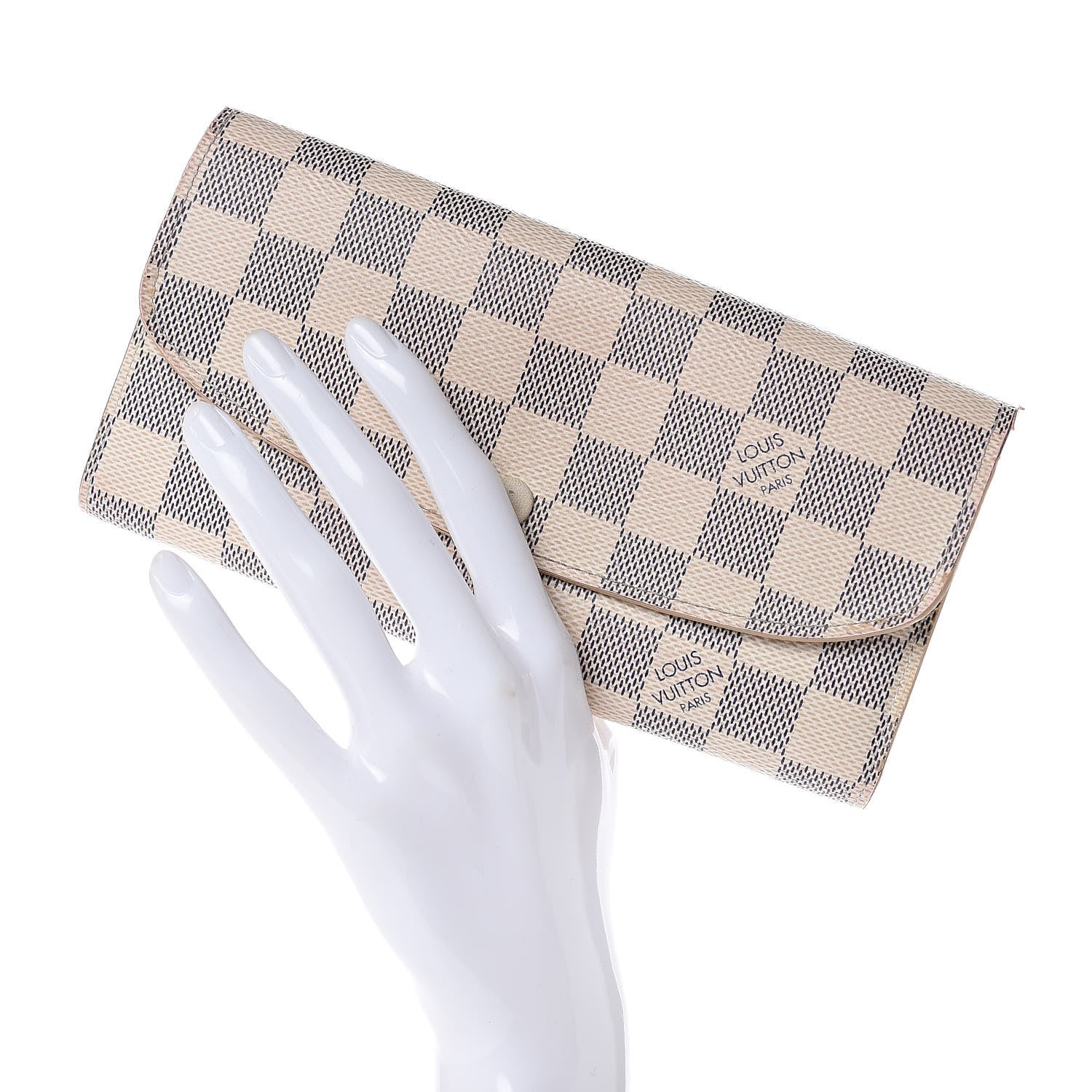 Louis Vuitton Damier Azur Emilie Wallet 2 of 9