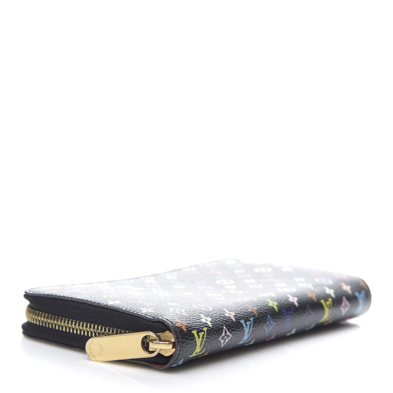 Louis Vuitton Monogram Multicolor Zippy Wallet Black Grenade 4 of 8