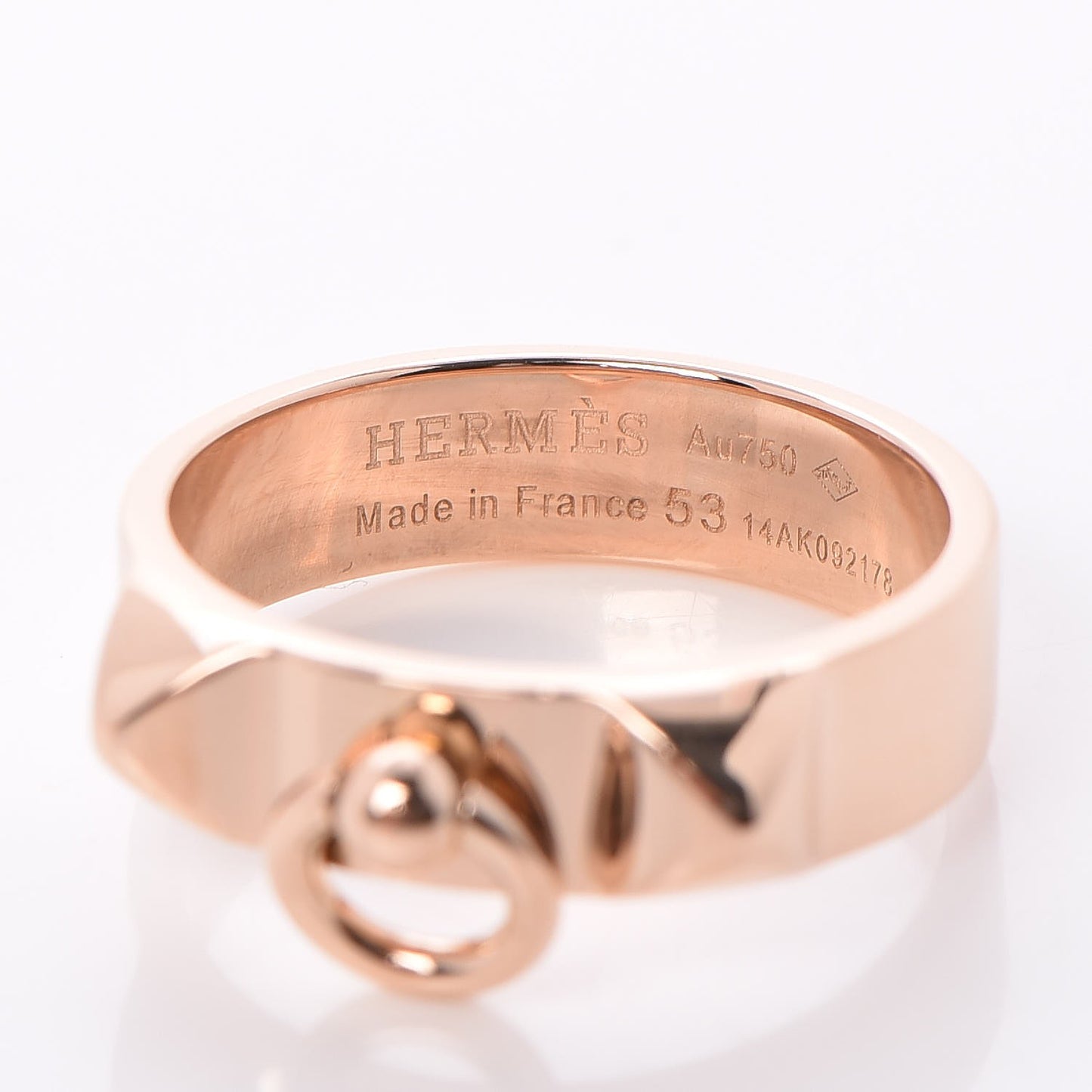 18K Rose Gold PM Collier De Chien Ring 53 6.25