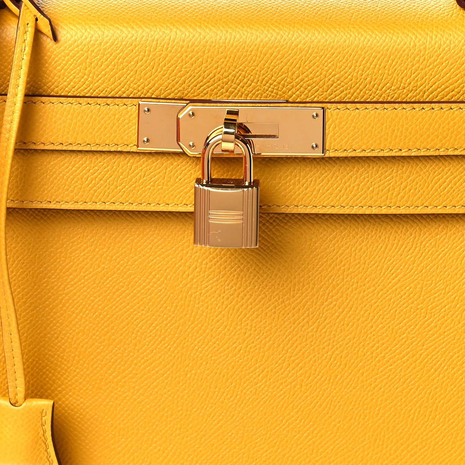 Hermes Epsom Kelly Sellier 28 Jaune Ambre 8 of 11