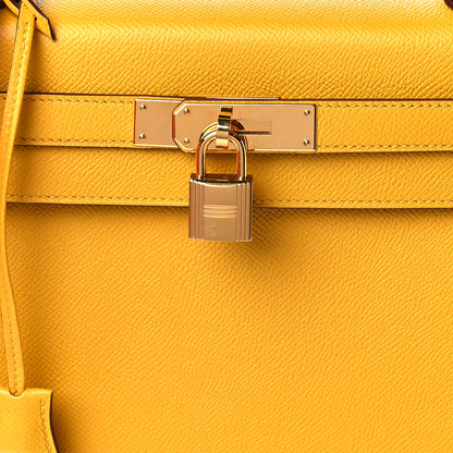 Hermes Epsom Kelly Sellier 28 Jaune Ambre 8 of 11