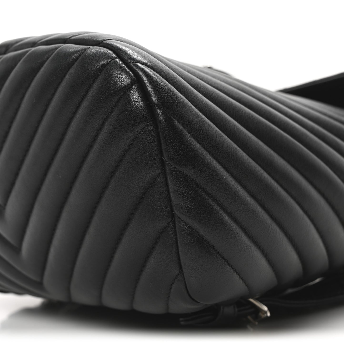 Lambskin Chevron Quilted Small Urban Spirit Backpack Black