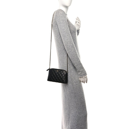 Chanel Caviar Quilted Classic Clutch with Chain Black 2 of 10