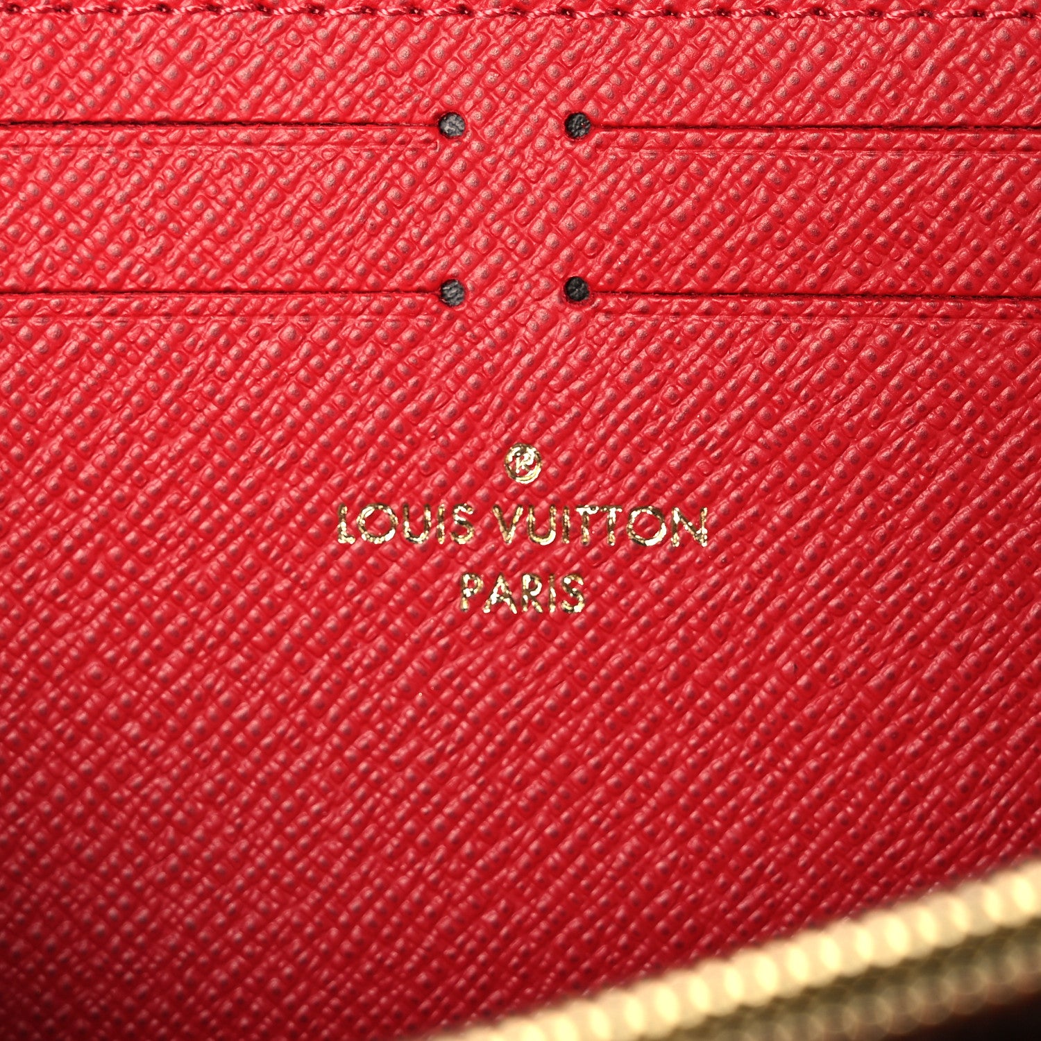 Louis Vuitton Damier Ebene Clemence Wallet Cherry 6 of 7