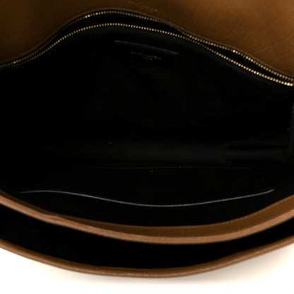 Saint Laurent Grained Lambskin Monogram Large Niki Chain Satchel Dark Cork 5 of 11