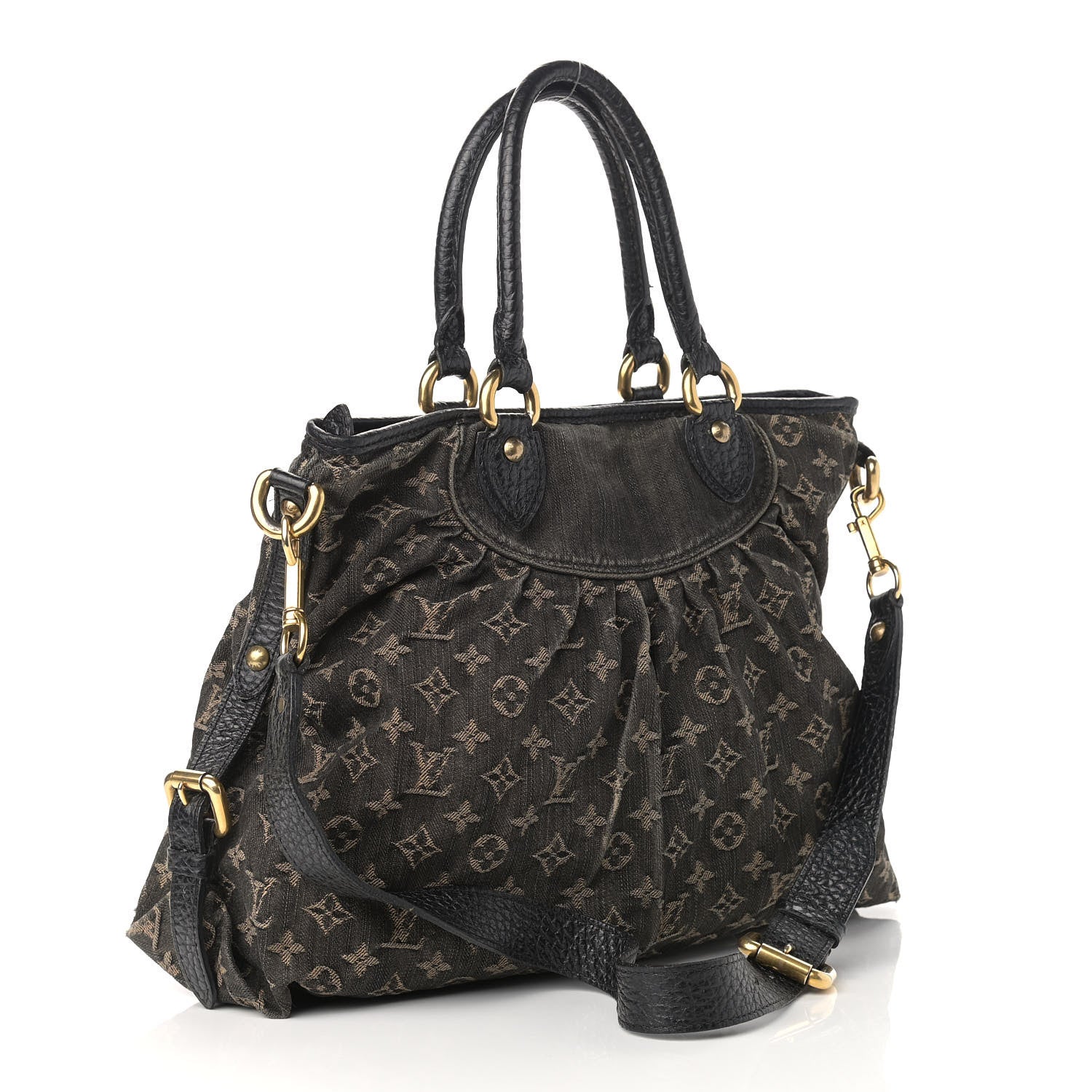 Louis Vuitton Denim Neo Cabby GM Black 3 of 14