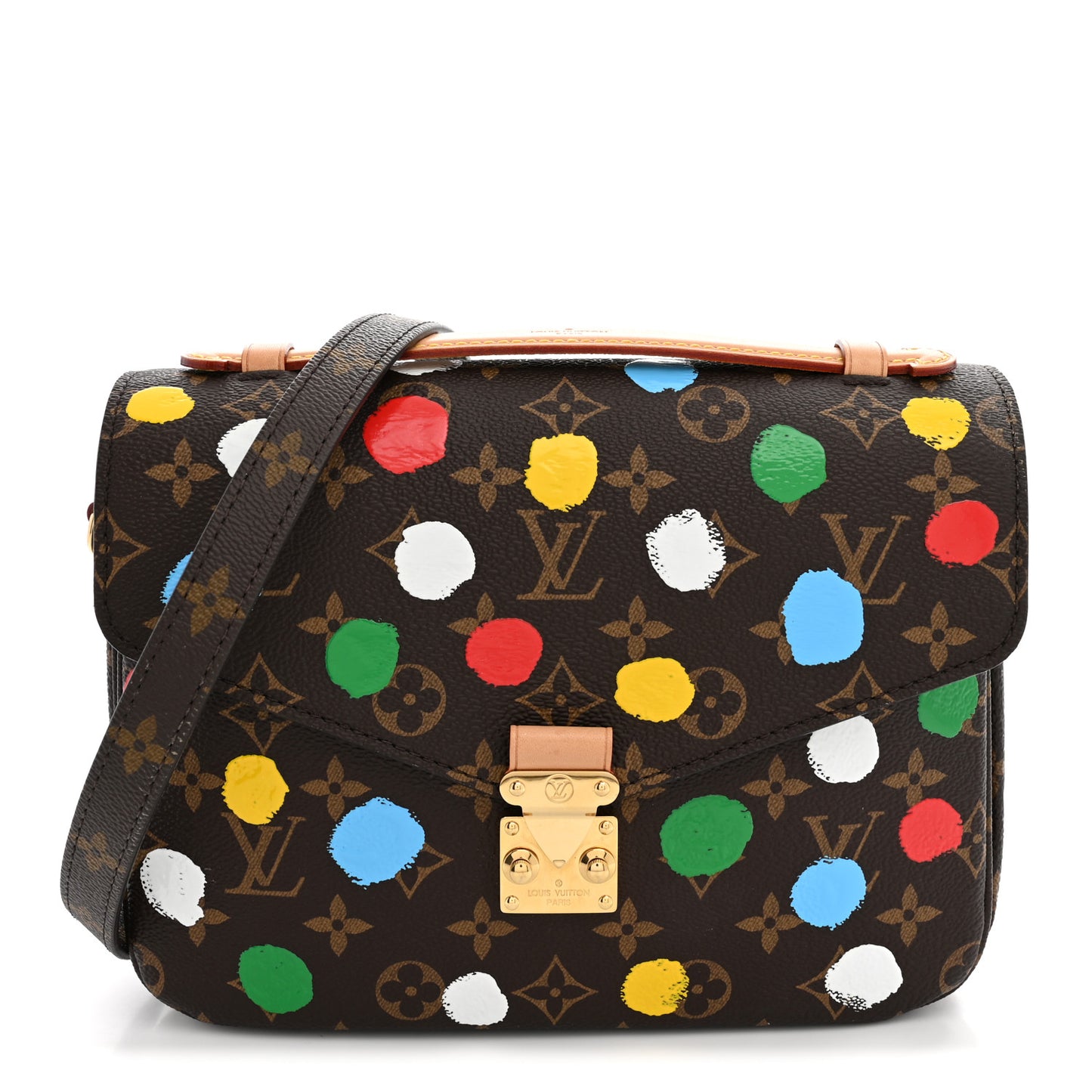 LV x YK Monogram Painted Dots Pochette Métis