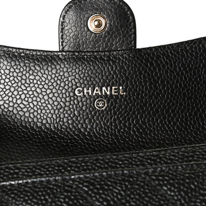 Chanel Caviar Quilted Flap Card Holder Black 6 of 9