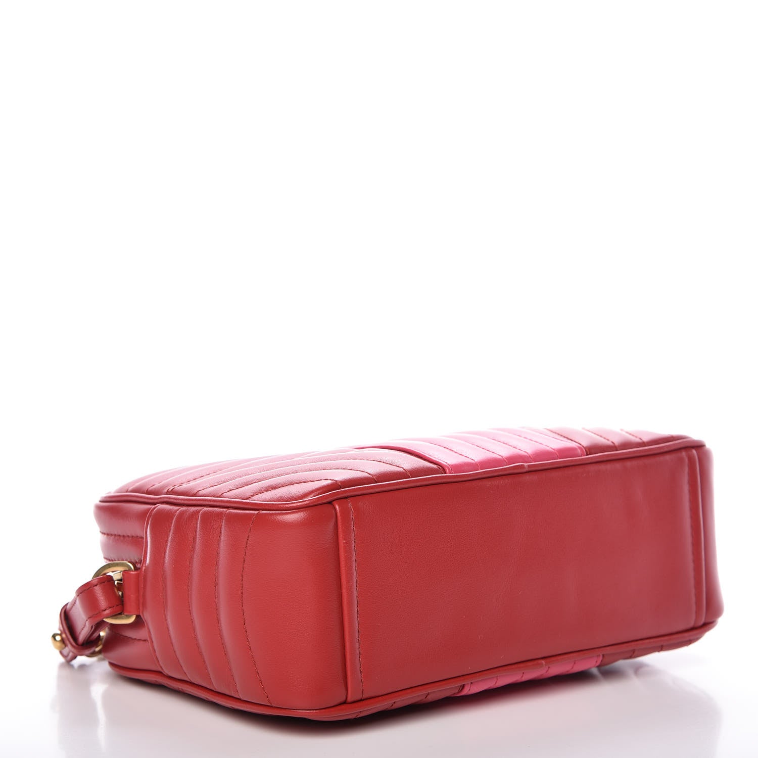 Prada Soft Calfskin Diagramme Crossbody Bag Fuoco Magenta 4 of 9