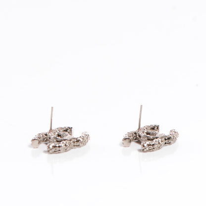 Chanel CC Earrings Silver 4 of 5