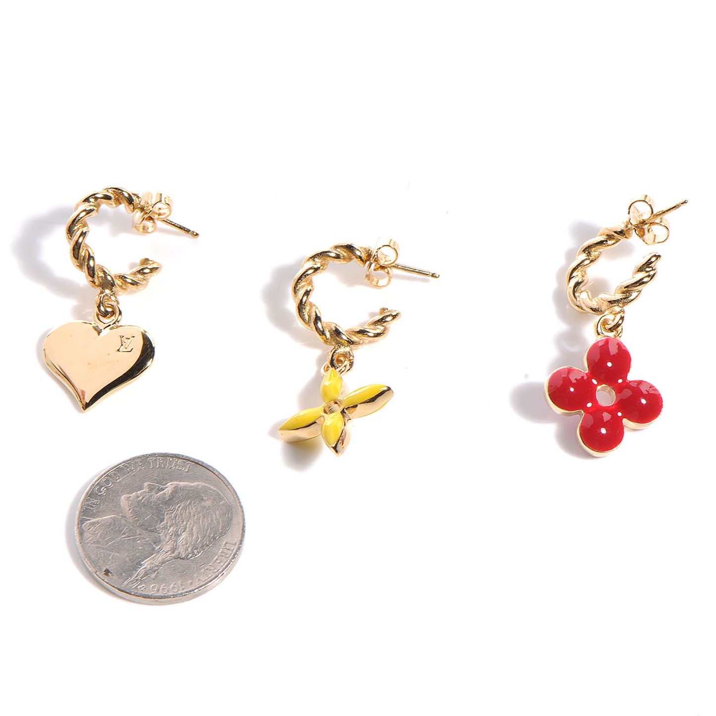 Sweet Monogram Earrings Set of 3