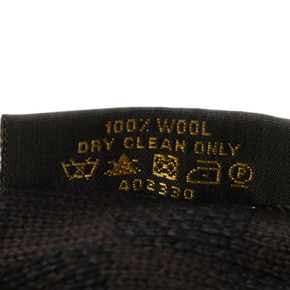 Louis Vuitton Wool Bonnet Petit Damier Beanie Hat Black Brown 6 of 6