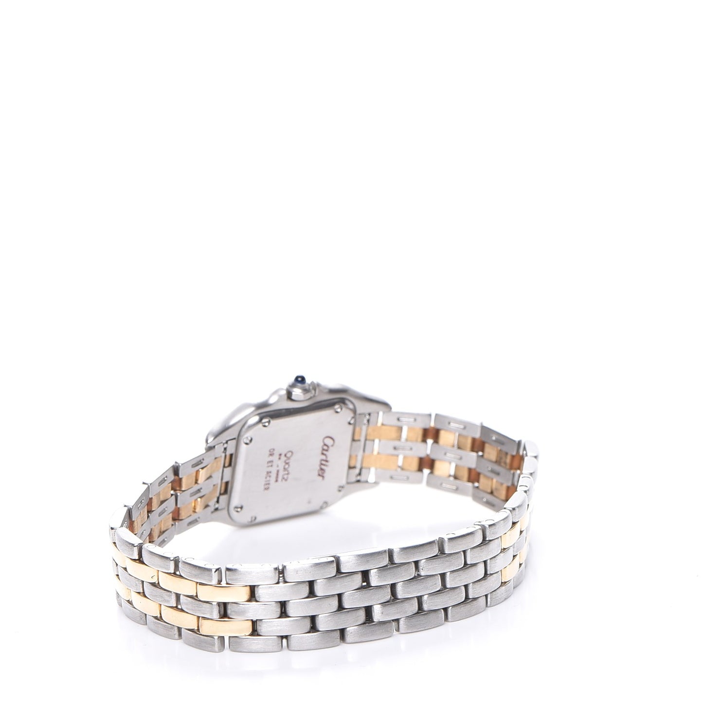 Stainless Steel 18K Yellow Gold 22mm Panthere Quartz Watch