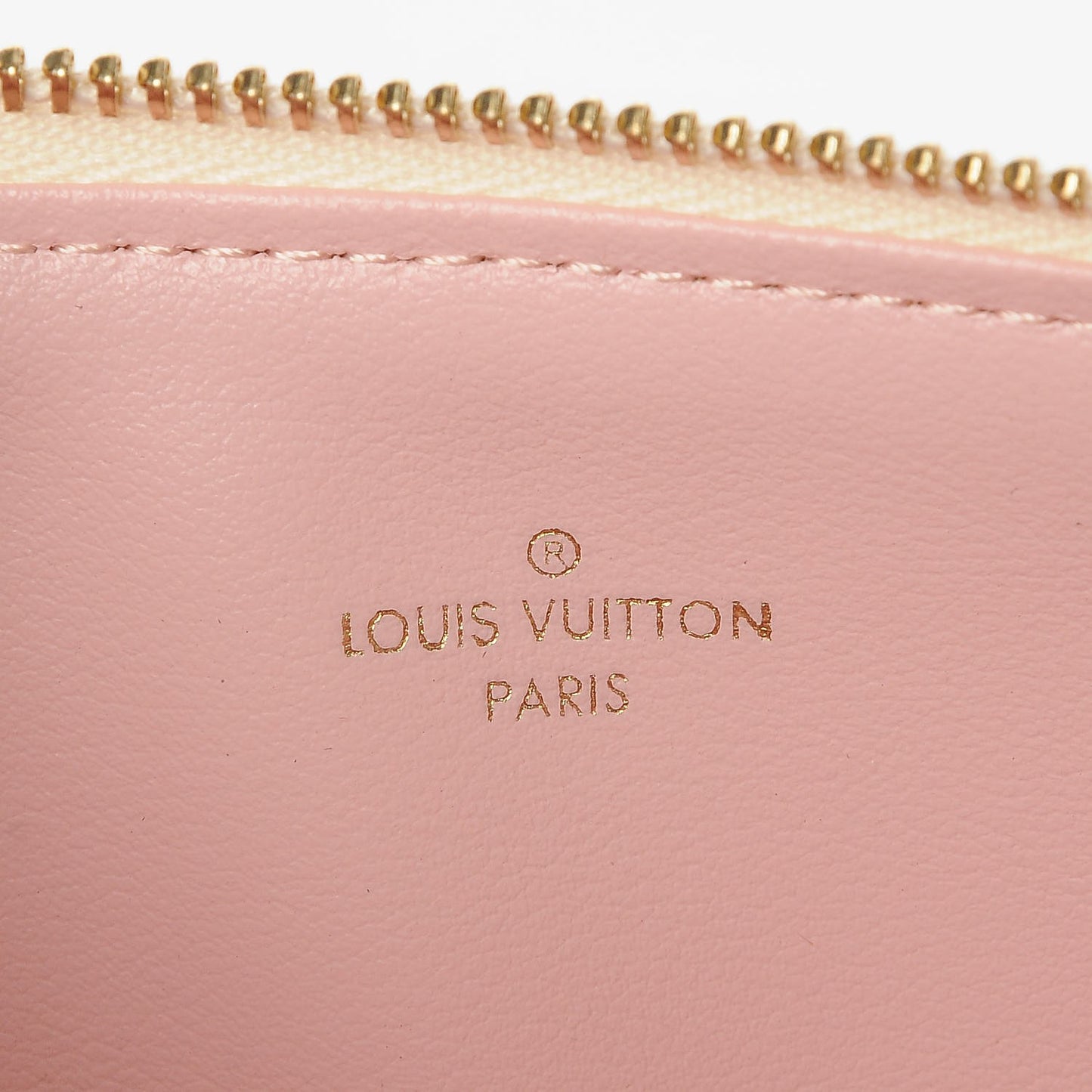 Damier Azur Felicie Chain Wallet Zippered Insert Rose Ballerine