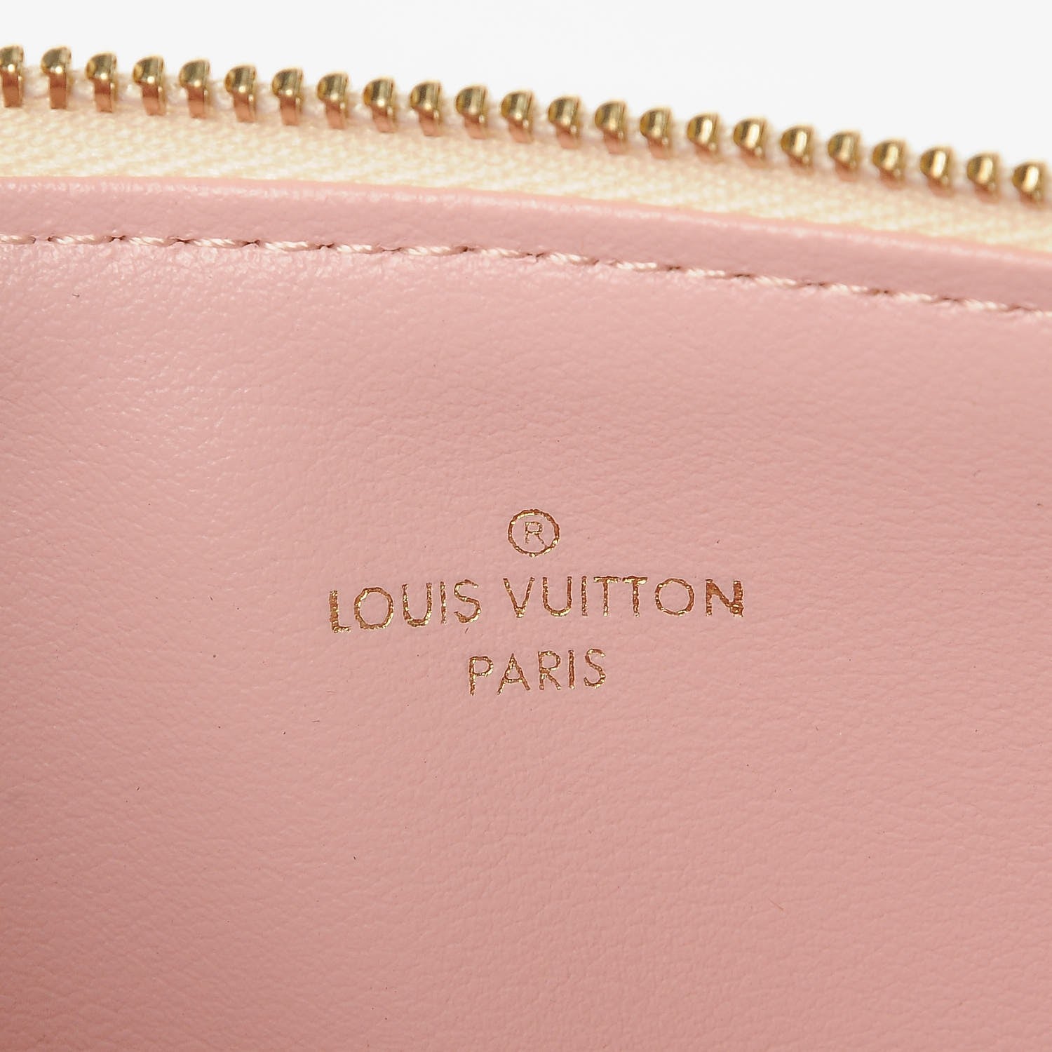 Louis Vuitton Damier Azur Felicie Chain Wallet Zippered Insert Rose Ballerine 6 of 6
