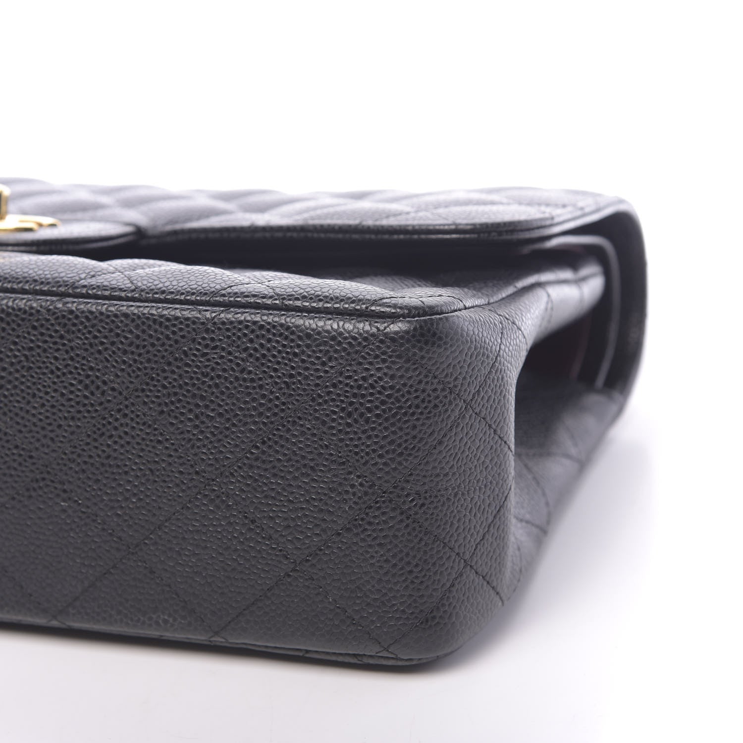 Chanel Caviar Quilted Jumbo Double Flap Black 10 of 12