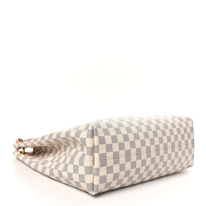 Louis Vuitton Damier Azur Graceful MM Rose Ballerine 4 of 10
