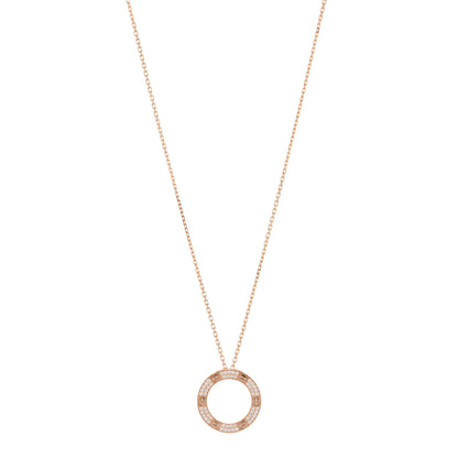 Cartier 18K Pink Gold Diamond LOVE Paved Necklace 1 of 5