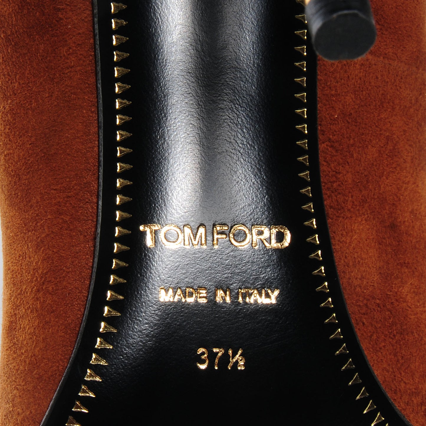 Suede Ankle-Lock Pumps Caramel 37.5