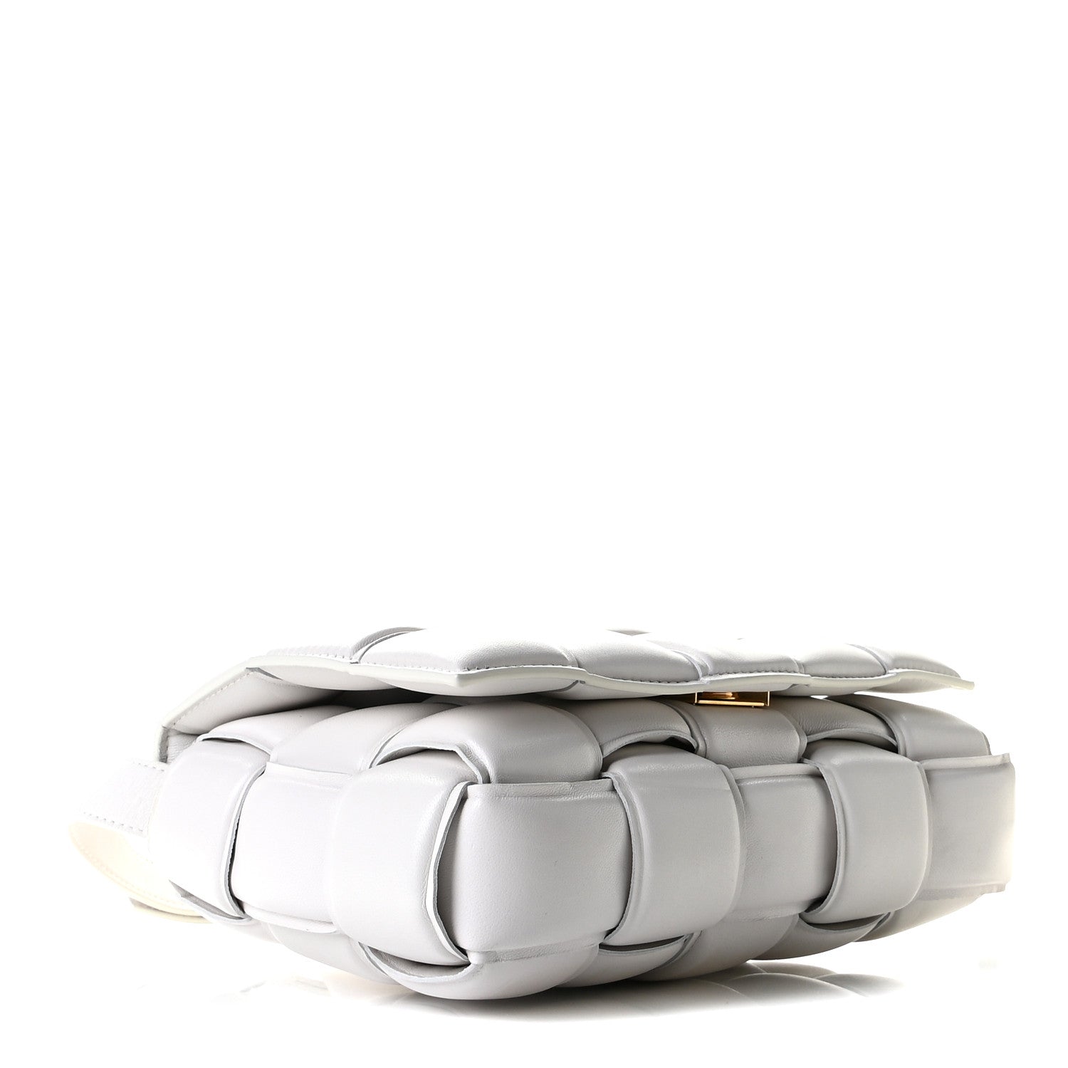 Bottega Veneta Nappa Maxi Intreccio Padded Cassette Crossbody Bag Chalk 3 of 9