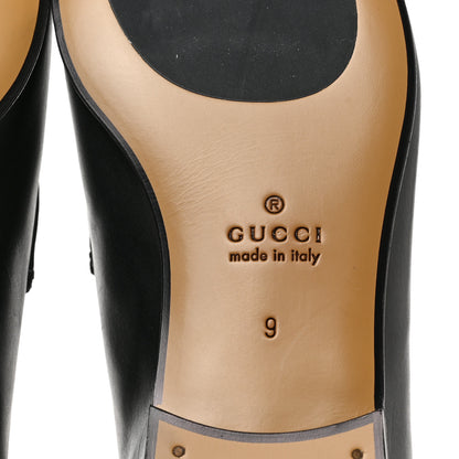Gucci Calfskin Horsebit Mens Jordaan Loafers 9 Black 6 of 9