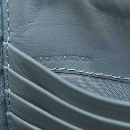 Burberry Haymarket Check Patent Small Peyton Crossbody Clutch Bag Celadon Blue 6 of 11