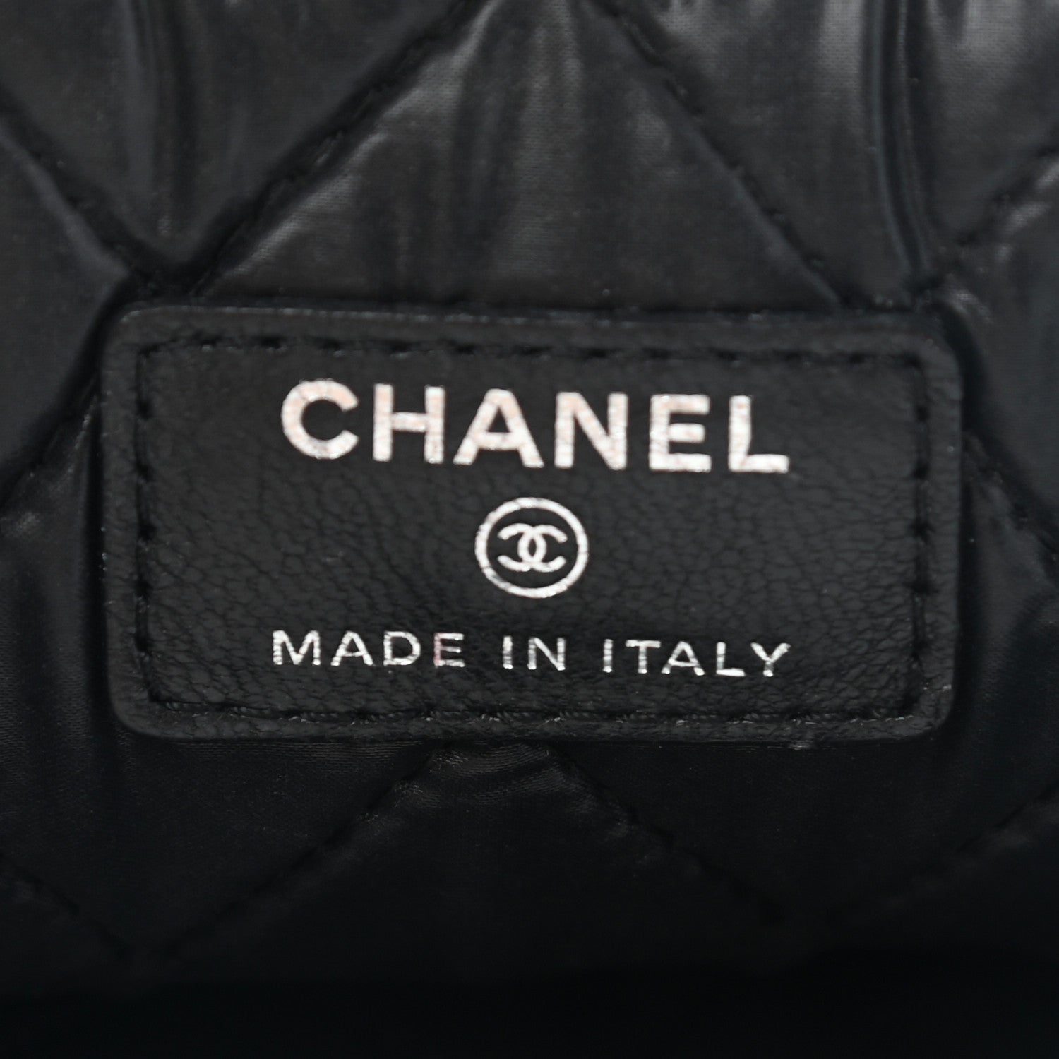 Chanel Lambskin Quilted Large Cosmetic Case Black 6 of 14