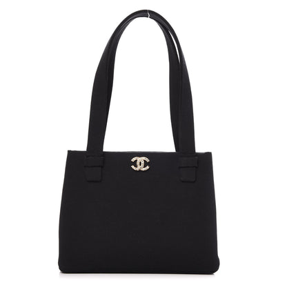 Chanel Fabric CC Evening Bag Black 1 of 7