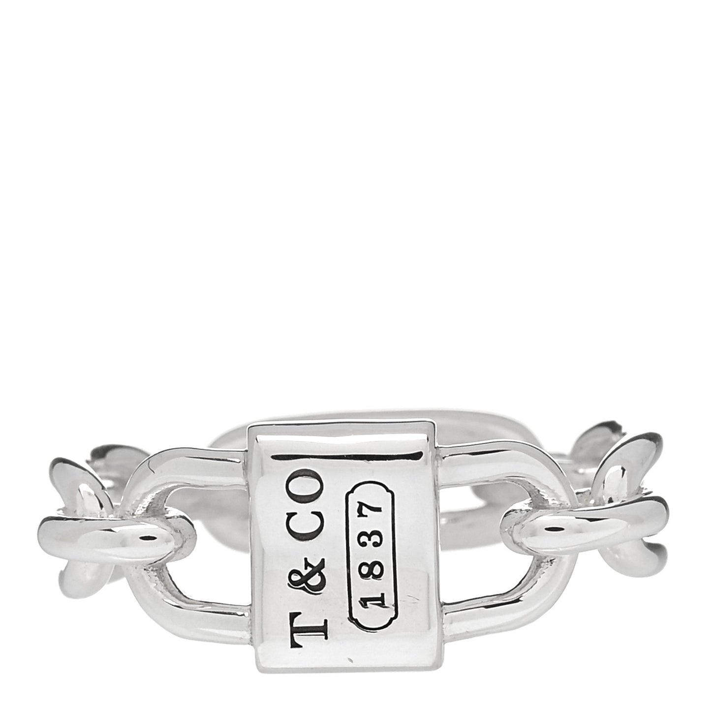 Sterling Silver 1837 Small Double Lock Ring 54 7