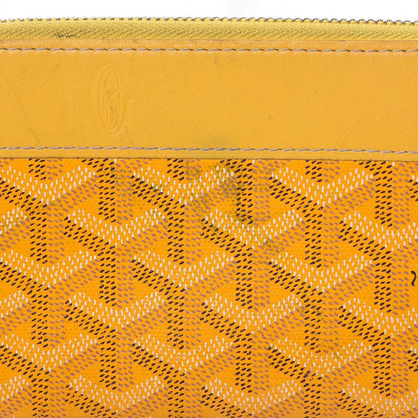 Goyardine Matignon Zip Around GM Wallet Yellow