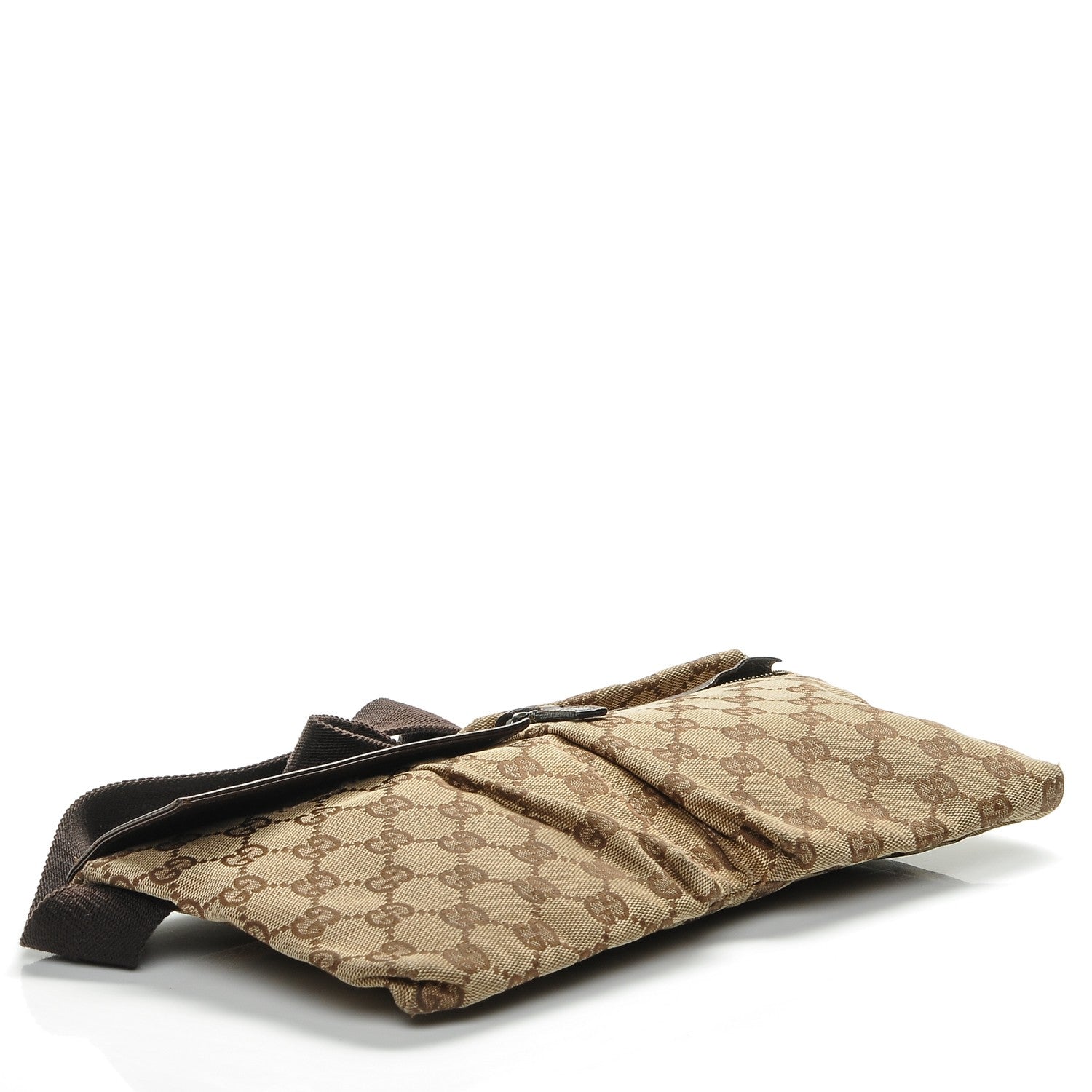 Gucci GG Monogram Double Pocket Belt Bag Dark Brown 4 of 6