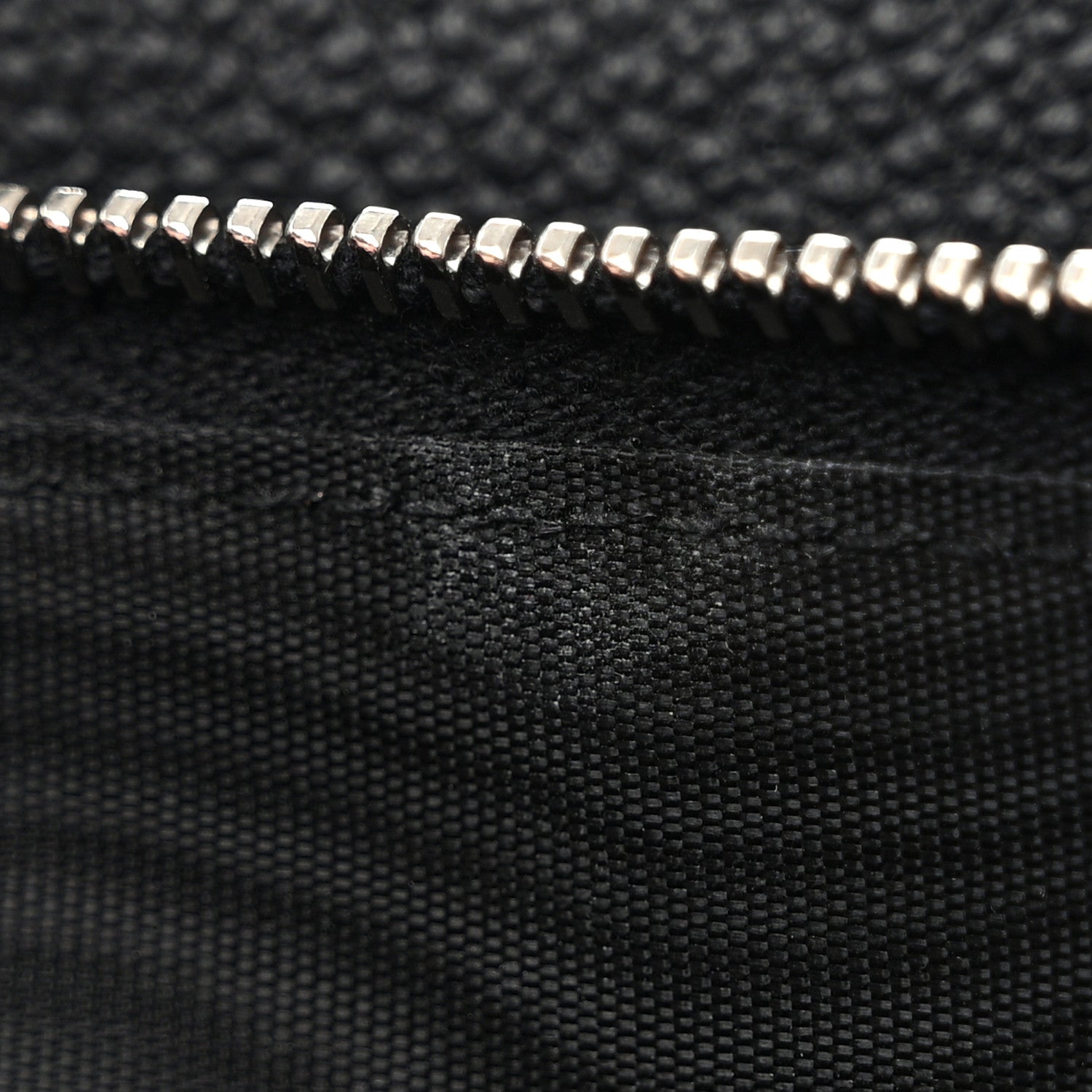 Saint Laurent Grained Calfskin Rive Gauche Zip Around Wallet Black 9 of 10