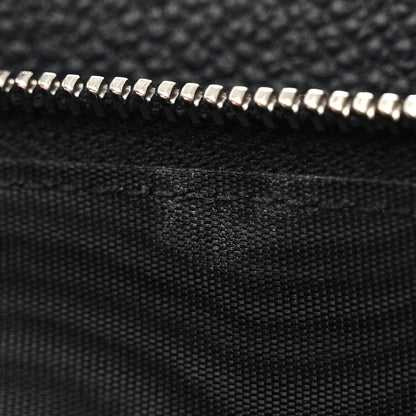 Saint Laurent Grained Calfskin Rive Gauche Zip Around Wallet Black 9 of 10