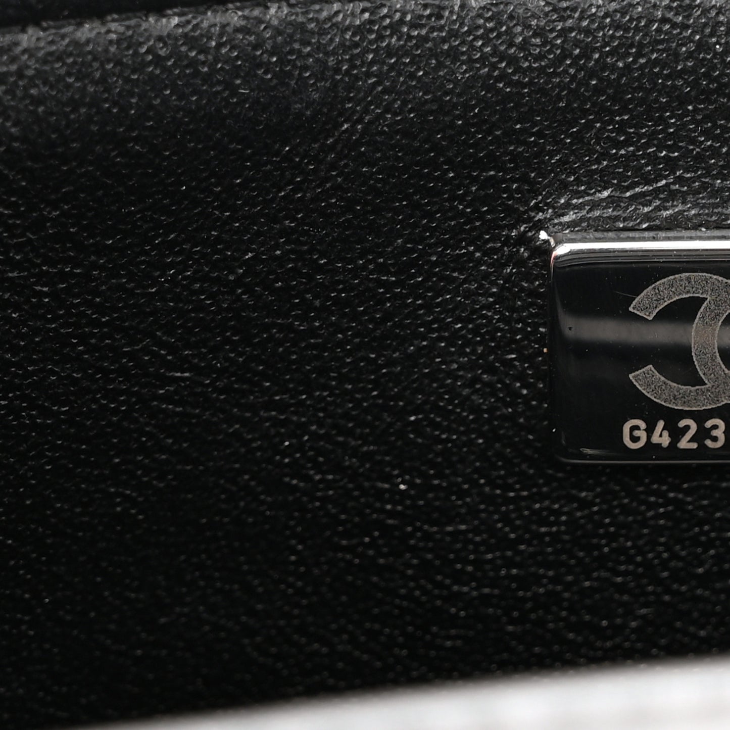 Lambskin Quilted Mini Rectangular Flap Black