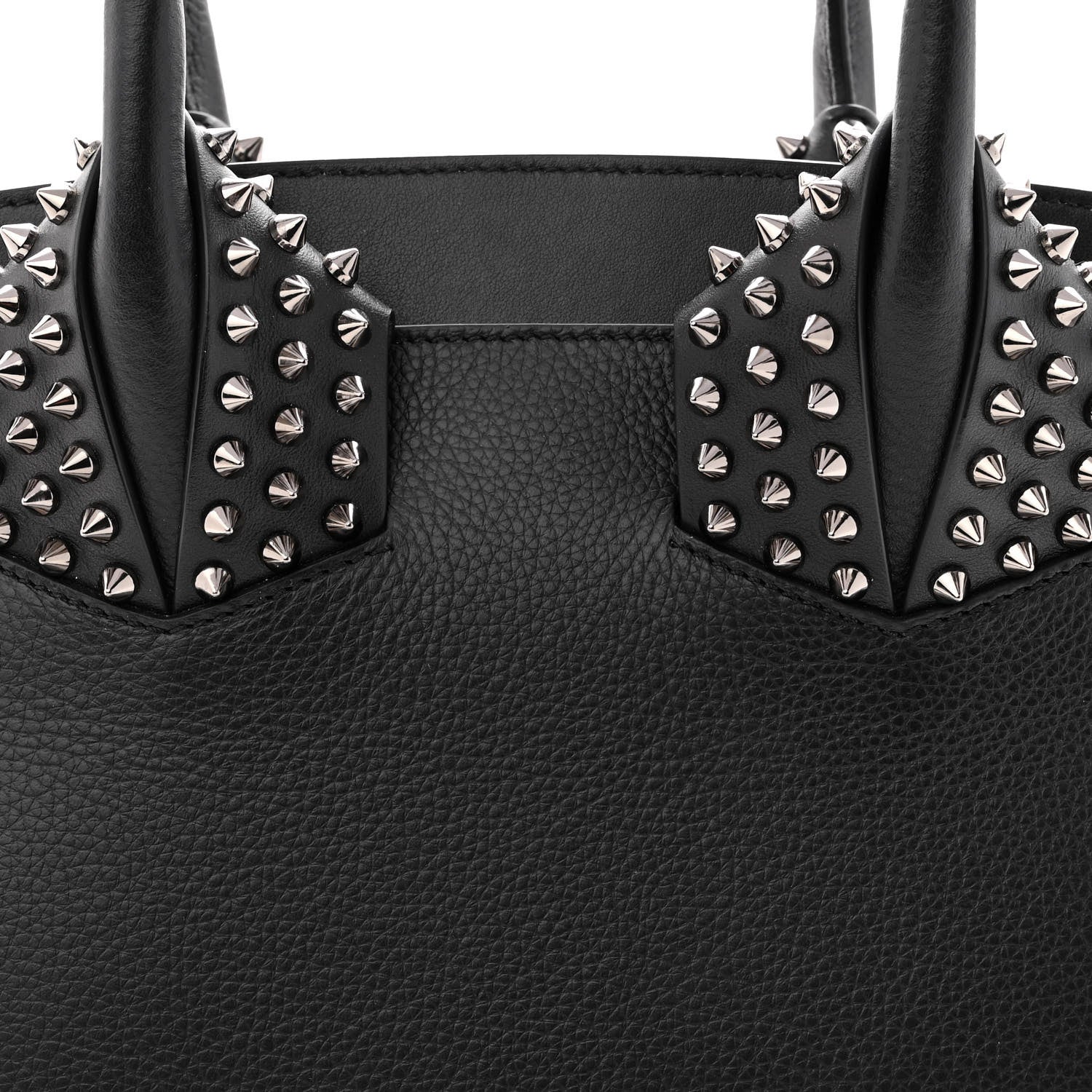 Christian Louboutin Grained Calfskin Spike Small Eloise Tote Black 8 of 10