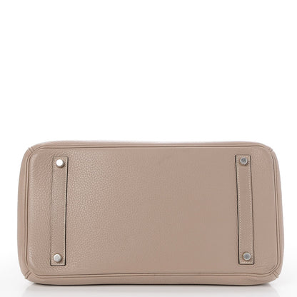 Hermes Taurillon Clemence Birkin 35 Gris Tourterelle 6 of 34