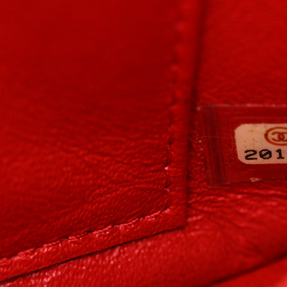 Chanel Lambskin Quilted Extra Mini Rectangular Flap Red 7 of 15