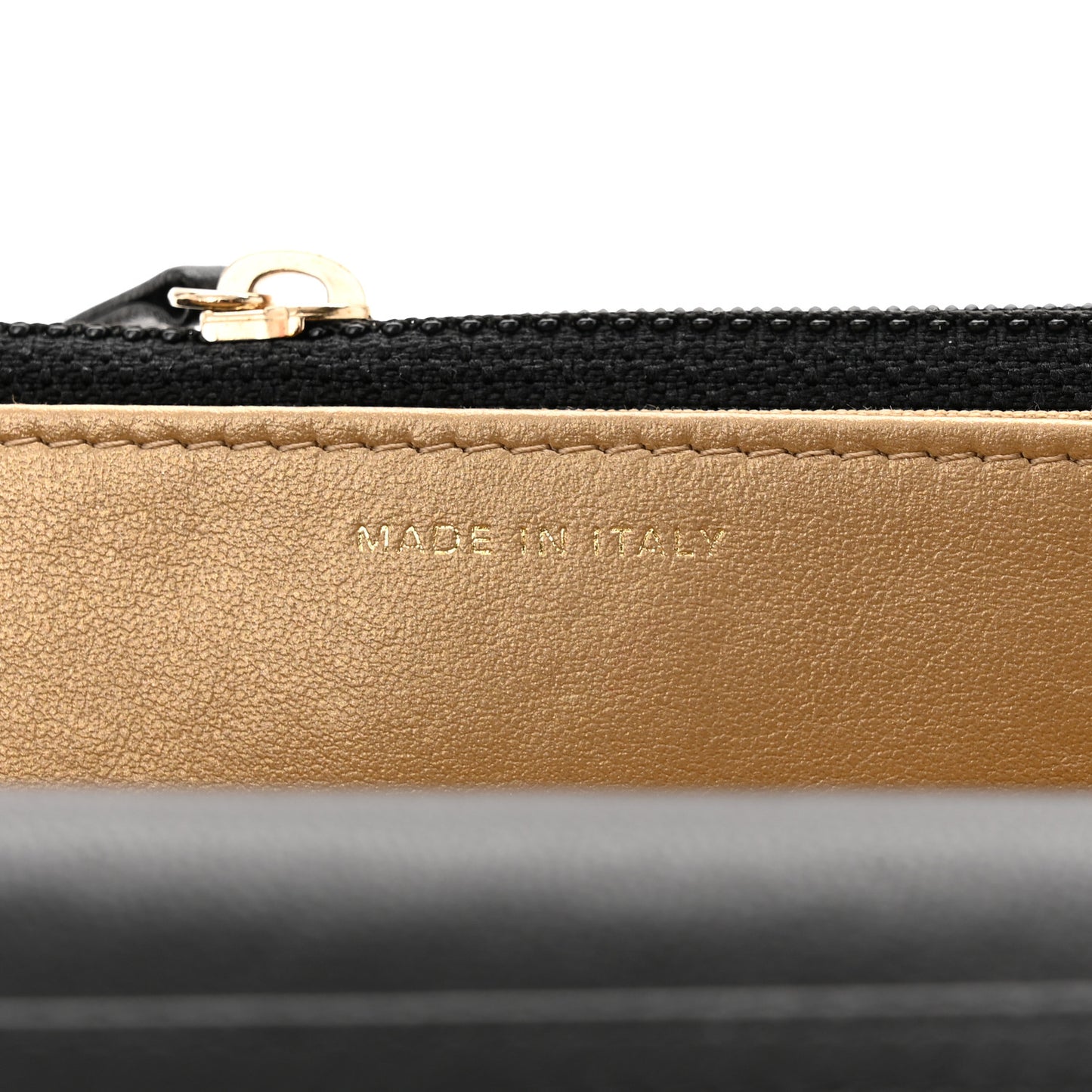 Lambskin Quilted Pearl Crush Wallet On Chain WOC Black