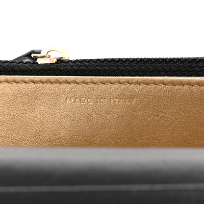 Chanel Lambskin Quilted Pearl Crush Wallet On Chain WOC Black 7 of 12