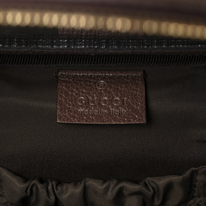 Gucci GG Supreme Monogram Textured Calfskin Web Ophidia Vanity Cosmetic Case Beige Ebony New Acero 6 of 12