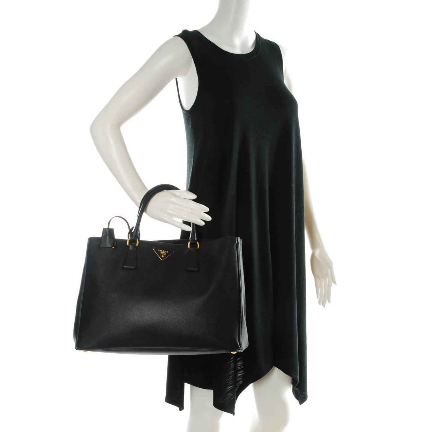 Saffiano Lux Large Tote Nero Black