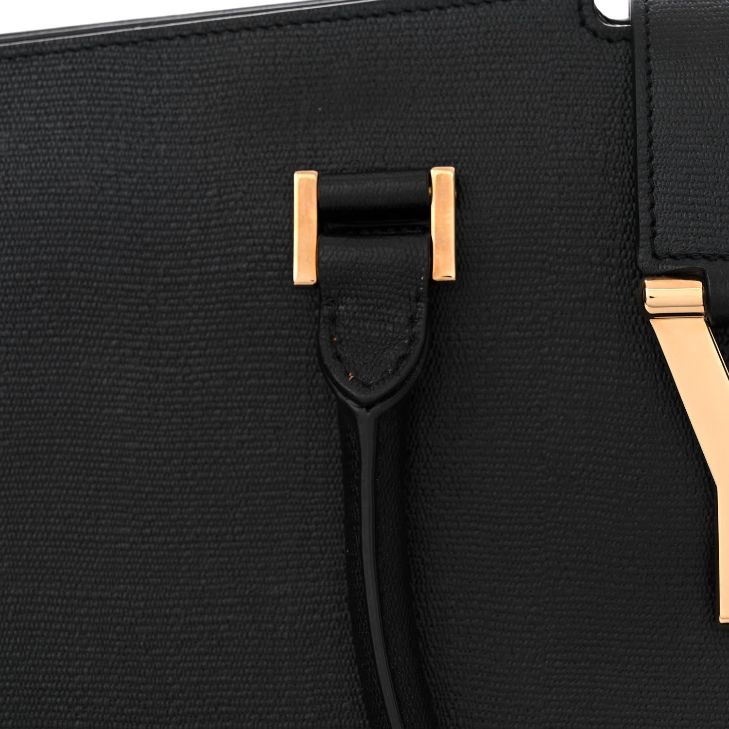 Saint Laurent Textured Calfskin Medium Classic Y Cabas Black 11 of 12