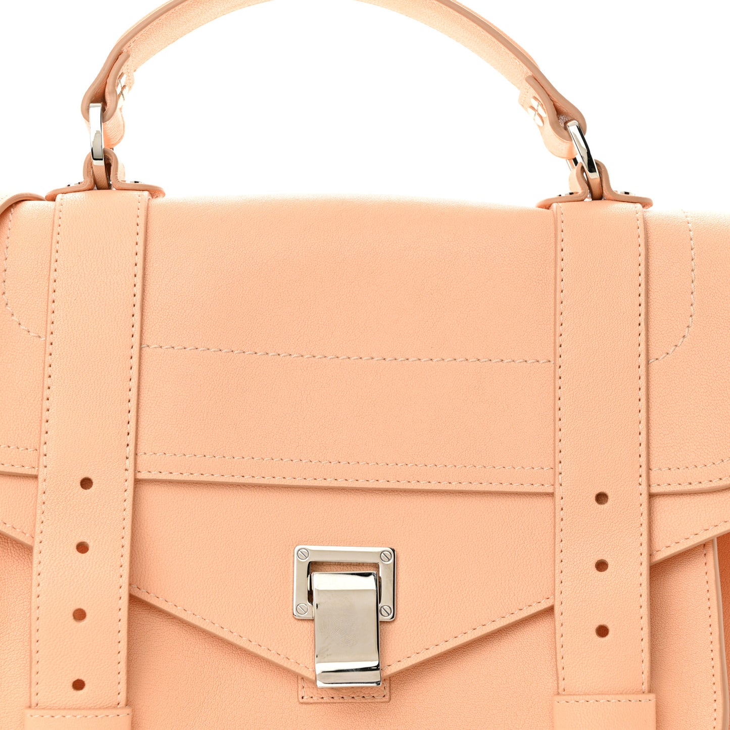 Lambskin Medium PS1 Satchel Peach