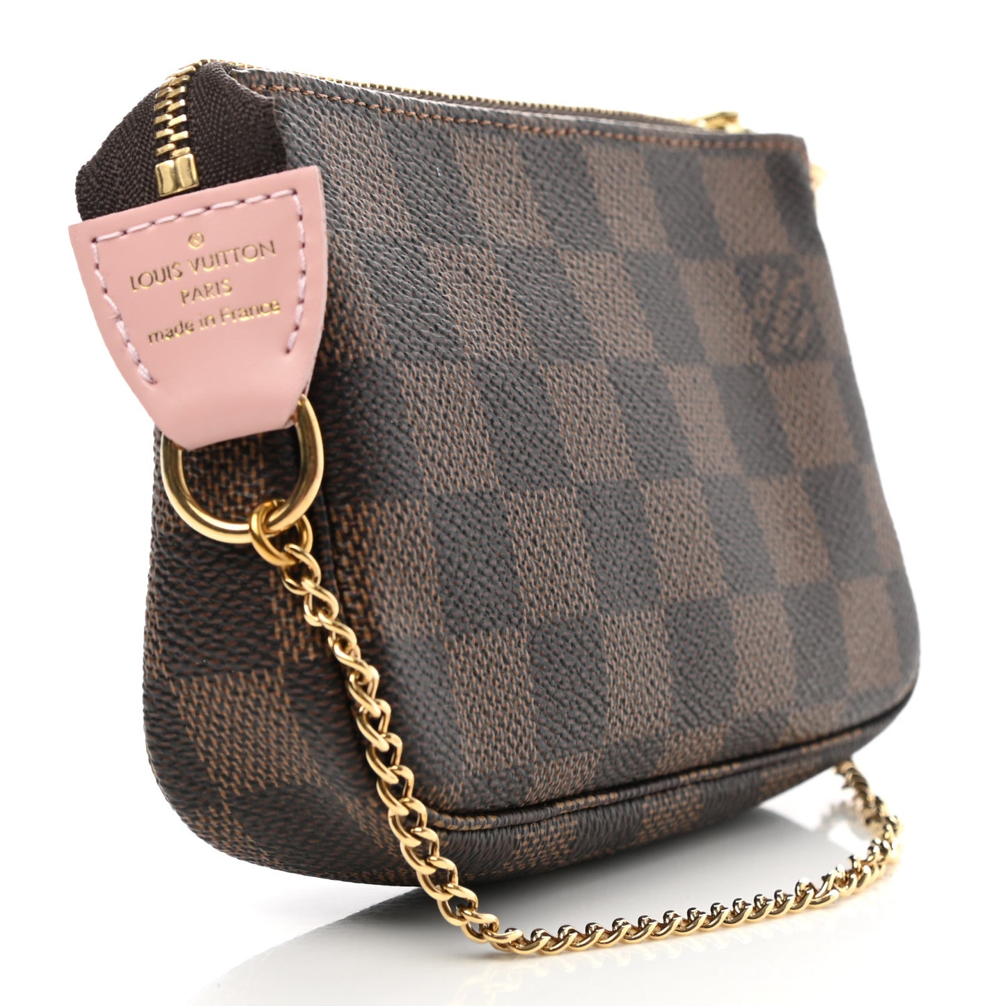 Damier Ebene 2020 Christmas Animation Big Wheel Mini Pochette Accessories Rose Ballerine