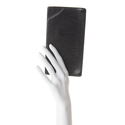 Louis Vuitton Epi Checkbook Card Holder Black 2 of 16