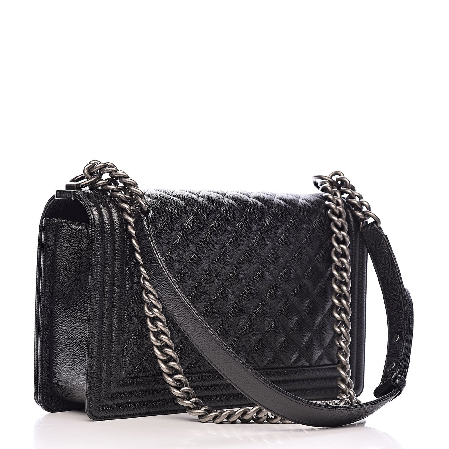 Caviar Quilted New Medium Boy Flap Black